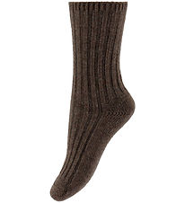 MP Socken - Wolle/Viskose - Rib - Strick - Bellie - Braun Melier MP Socken - Wolle/Viskose - Rib - Strick - Bellie - Braun Melier