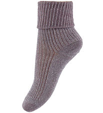 MP Socken - Wolle - Rib - Iris - Glitter - Dark Purple Dove MP Socken - Wolle - Rib - Iris - Glitter - Dark Purple Dove