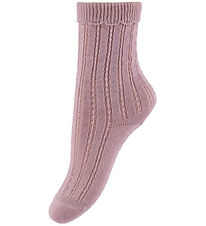 MP Socken - Wolle - Saga - Woodrose m. Lochmuster MP Socken - Wolle - Saga - Woodrose m. Lochmuster