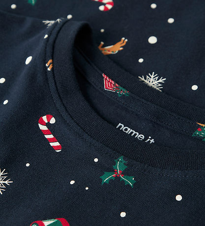 Name It Pyjama Set - NmnVismas - Navy Blazer/Xmas AOP Navy