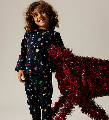 Name It Pyjama Set - NmnVismas - Navy Blazer/Xmas AOP Navy