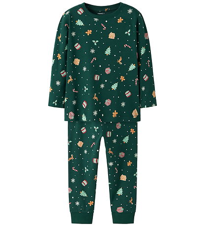 Name It Pyjama Set - NMnVismas - Botanical Garden/Xmas AOP