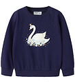Name It Sweatshirt - NmfVenus - Beacon Blue/Princess Swan Name It Sweatshirt - NmfVenus - Beacon Blue/Princess Swan