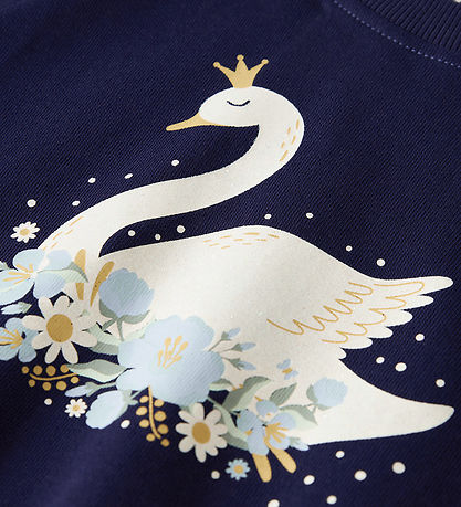 Sweat-shirt Name It - NmfVenus - Balise Blue/Princess Swan Sweat-shirt Name It - NmfVenus - Balise Blue/Princess Swan