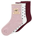 Chaussettes Name It - NmfRiva - 3 Pack - Burgundy