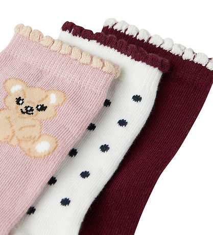 Name It Socks - NmfRiva - 3-Pack - Burgundy