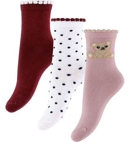 Name It Socks - NmfRiva - 3-Pack - Burgundy