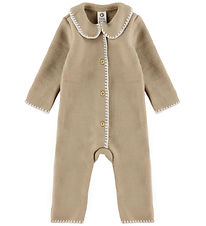 Müsli Pramsuit - Wool fleece - Seed