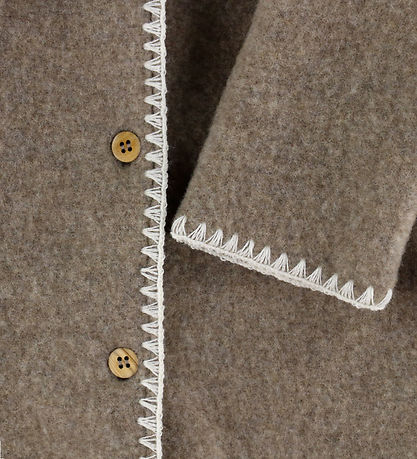 Gilet Müsli - Polaire en laine - Brown Mélange