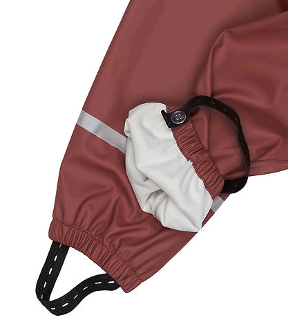 Mikk-Line Rainwear w. Suspenders - PU - Apple Butter