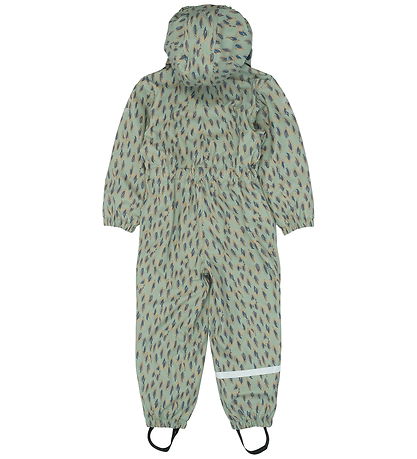 Mikk-Line Sadehaalari M. Fleece - PU - AOP - Jäävuori Green