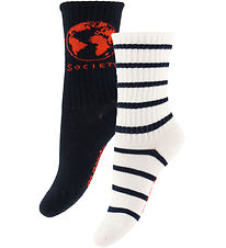 Chaussettes Mini Rodini - 2 Pack - Société - Bleu Chaussettes Mini Rodini - 2 Pack - Société - Bleu