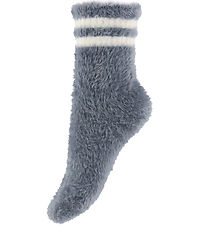 Mini Rodini Socks - Stripe Fluffy - Grey Mini Rodini Socks - Stripe Fluffy - Grey