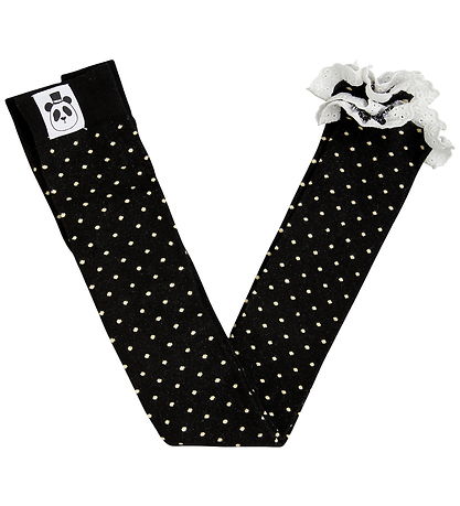 Leggings Mini Rodini - Polka Dot Lace - Noir Leggings Mini Rodini - Polka Dot Lace - Noir