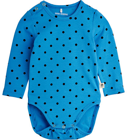 Mini Rodini Set - Leggings/Bodysuit l/s - Polka Dots - Blue