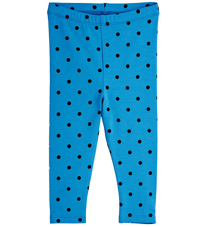 Mini Rodini Set - Leggings/Bodysuit l/s - Polka Dots - Blue
