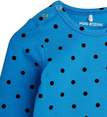 Mini Rodini Set - Leggings/Bodysuit l/s - Polka Dots - Blue
