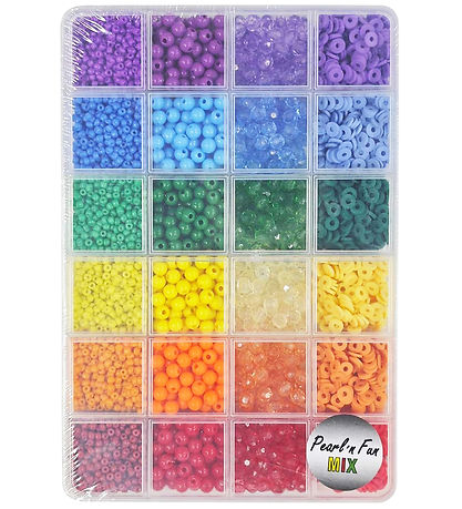 Pearl'n Fun Perlen - Schmuckset - Regenbogenfarben