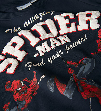 Name It Sweatshirt - NmmObert - Spider-Man - Navy Blazer Name It Sweatshirt - NmmObert - Spider-Man - Navy Blazer