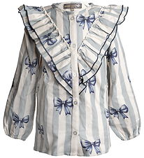 Blouse Hanevild - Denim - Bow - Pluvieux