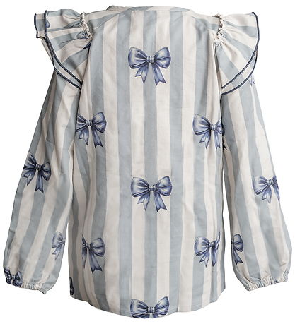 Hanevild Blouse - Denim - Bow - Rainy Hanevild Blouse - Denim - Bow - Rainy