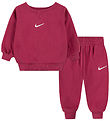 Nike Sweat Set w. Button closure - Essential - Sweet Beef