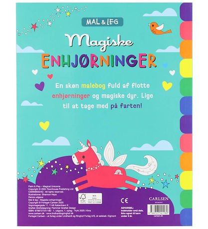 Forlaget Carlsen Activity Book - Paint & Play: Magical Unicorns