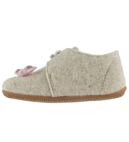 Living Kitzbühel Slippers - Wool - Sissi Schmetterling - Oat Mil