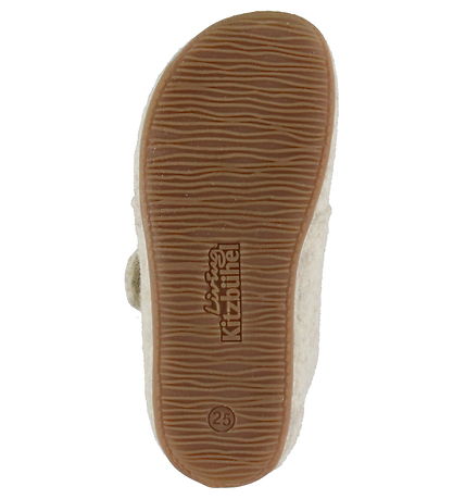 Living Kitzbühel Slippers - Wool - Sissi Schmetterling - Oat Mil