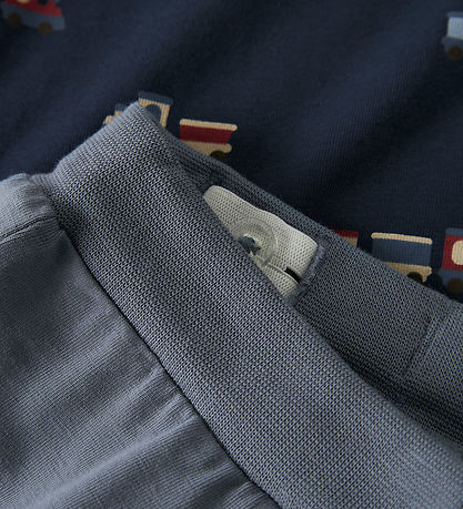 Name It Set - Trousers/Bodysuit l/s - NbmVroels - Flint Stone/Na