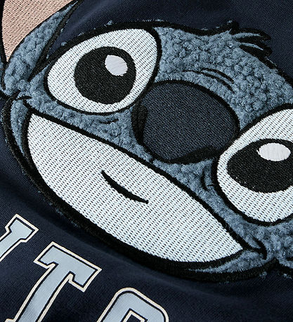 Sweat-shirt Name It - NmmOnur - Stitch - Marine Blazer