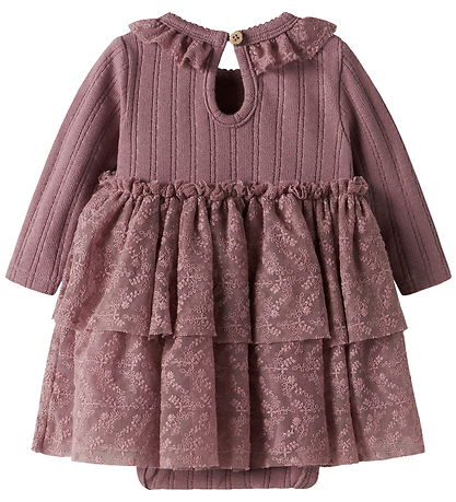Lil' Atelier Bodysuit w. Skirt l/s - NbfRobelle - Nostalgia Rose Lil' Atelier Bodysuit w. Skirt l/s - NbfRobelle - Nostalgia Rose