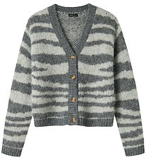 LMTD Cardigan - NlfNulos - Card Knitted - Dark Grey Melange