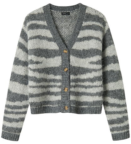 Gilet LMTD - NlfNulos - Carte Tricoté - Dark Grey Melange Gilet LMTD - NlfNulos - Carte Tricoté - Dark Grey Melange