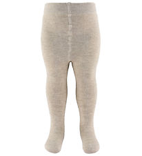 MP Tights - Wool/Cotton - Bobbie - Light Brown Melange