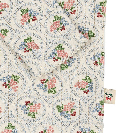 Konges Sløjd Bluse - Minnie - Verona Blue m. Lochmuster