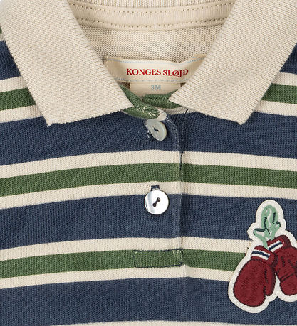 Corps de polo m/l Konges Sløjd - Spotty - Envoûté Stripe Corps de polo m/l Konges Sløjd - Spotty - Envoûté Stripe