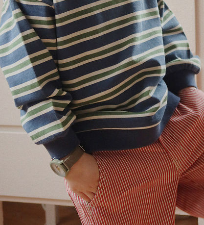 Konges Sløjd Broek - Denim - Luc - Melk Rouge Stripe