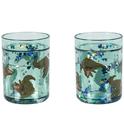 Konges Sløjd Glitter cups - 2-Pack - Crocodile
