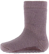 MP Socks w. Anti-Slip - Wool - Dark Purple Dove MP Socks w. Anti-Slip - Wool - Dark Purple Dove