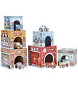 Little Dutch Stacking Boxes w. 6 Cars - Multi Little Dutch Stacking Boxes w. 6 Cars - Multi