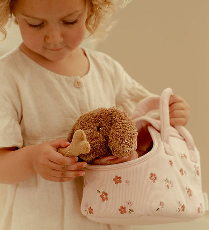 Plys Le chien Jackie dans Sac Little Dutch - Brown