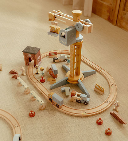 Little Dutch Crane set w. Railway - Multi