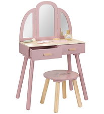 Little Dutch Sminkbord i trä - Rosa