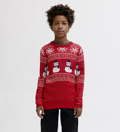 Jack & Jones Blouse - Knitted - JjxMas Andrew - True Red