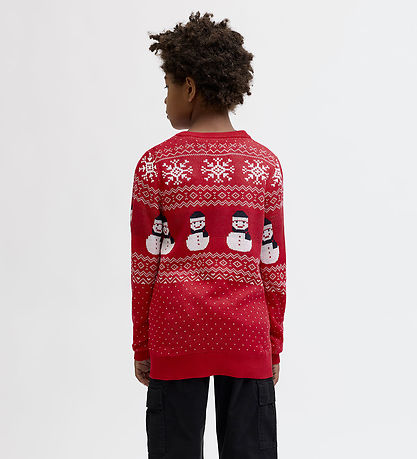 Jack & Jones Blouse - Knitted - JjxMas Andrew - True Red