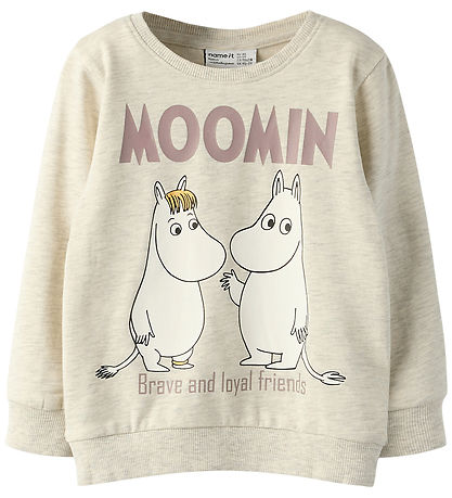 Sweat-shirt Name It - NmnSloli - MOOMIN - Mélange de Peyote Sweat-shirt Name It - NmnSloli - MOOMIN - Mélange de Peyote