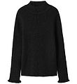 Name It Blouse - Gebreid - Rib - Glitter - NkfRiaglitter - Black