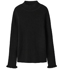 Name It Blouse - Knitted - Rib - Glitter - NkfRiaglitter - Black
