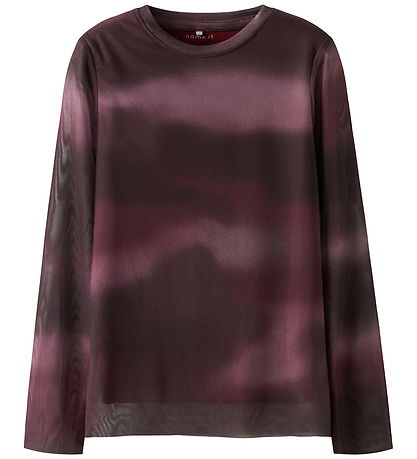 Name It Blouse - Mesh - NkfRopea - Burgundy Name It Blouse - Mesh - NkfRopea - Burgundy